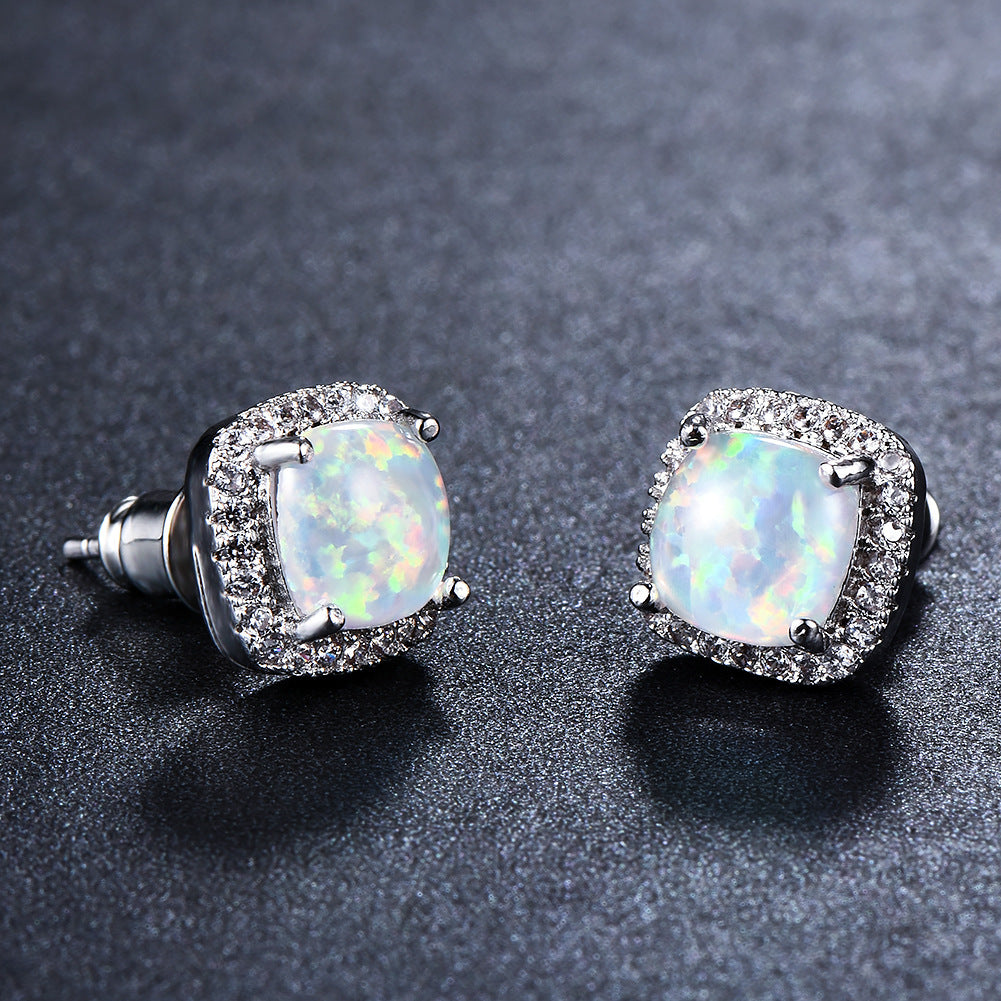Diamond Zircon Ear Studs