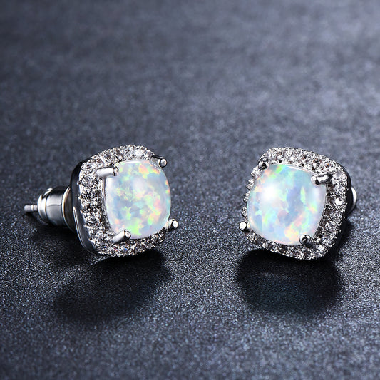 Diamond Zircon Ear Studs