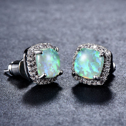 Diamond Zircon Ear Studs