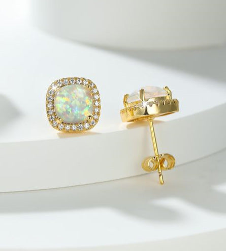 Diamond Zircon Ear Studs
