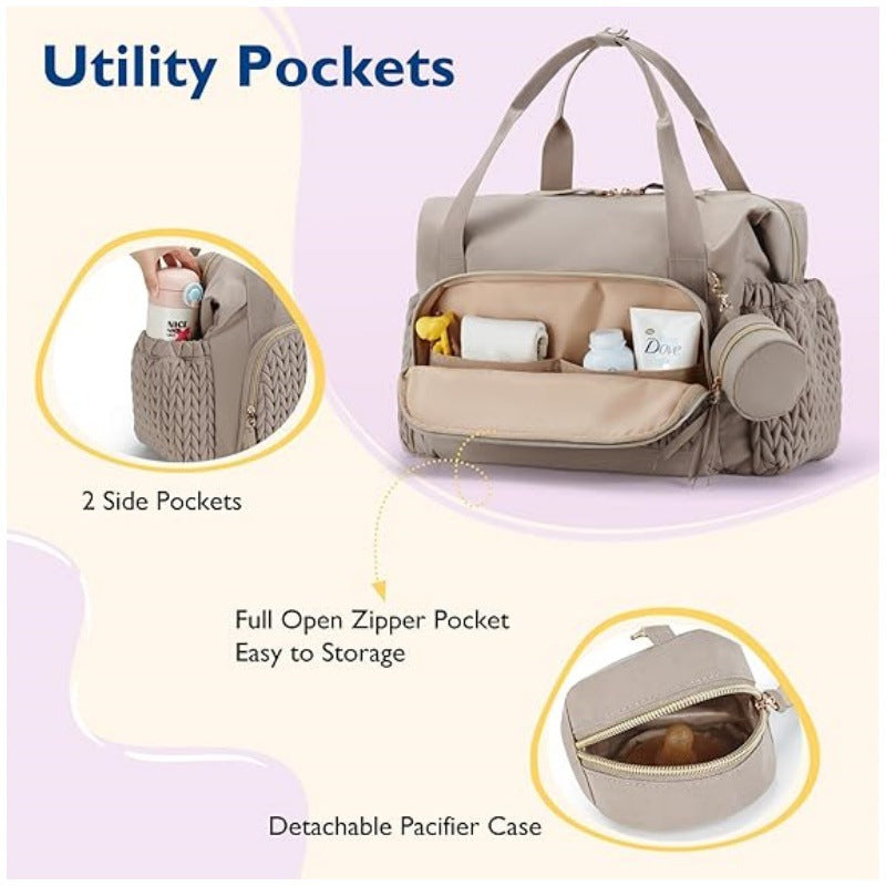 Diaper Bag with Pacifier Box