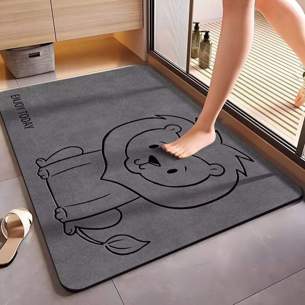 Diatom Mud Absorbent Mat Dirt Resistant Toilet Floor Mat