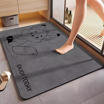 Diatom Mud Absorbent Mat Dirt Resistant Toilet Floor Mat