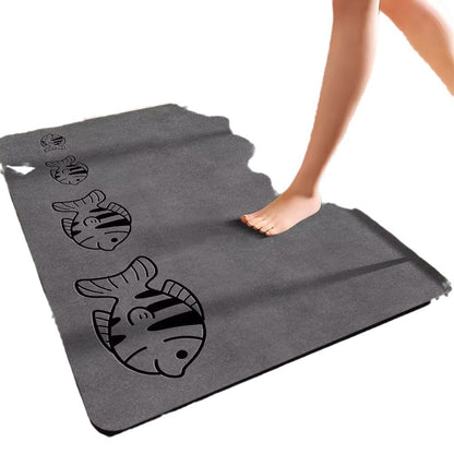 Diatom Mud Absorbent Mat Dirt Resistant Toilet Floor Mat