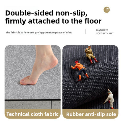 Diatom mud bathroom floor mat