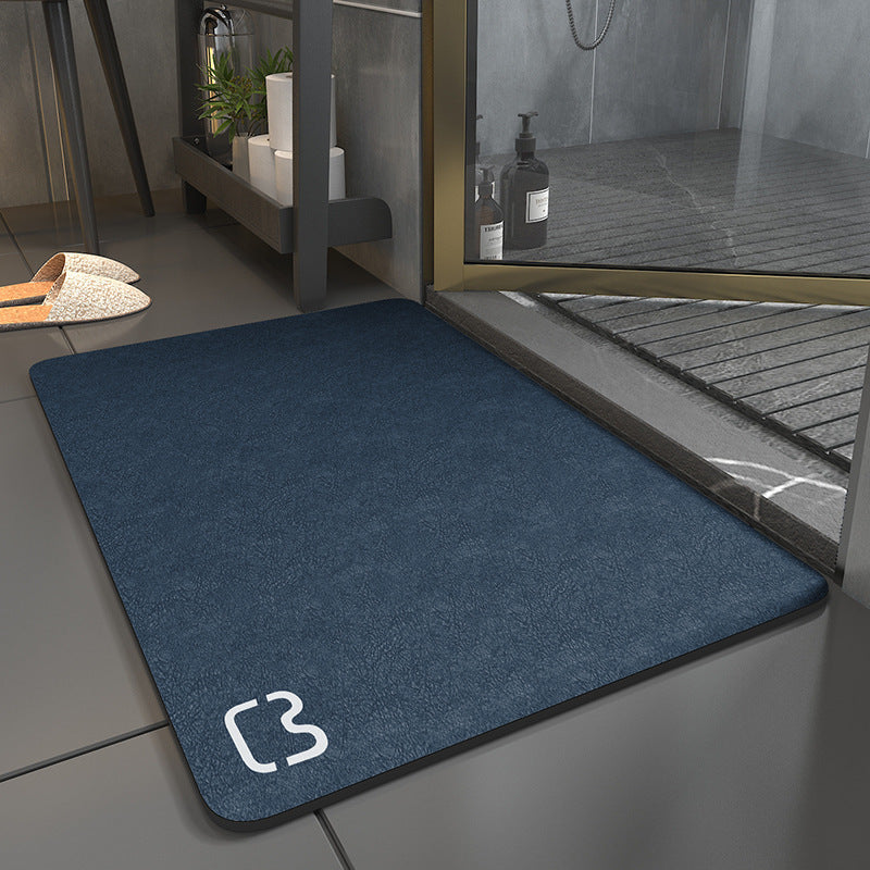 Diatom mud bathroom floor mat