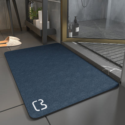 Diatom mud bathroom floor mat