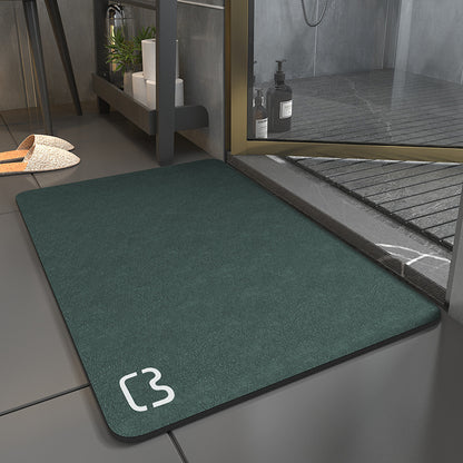 Diatom mud bathroom floor mat