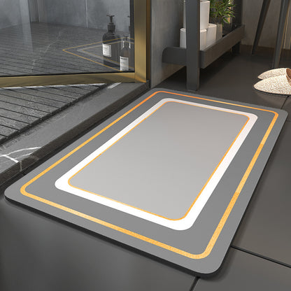 Diatom mud bathroom floor mat
