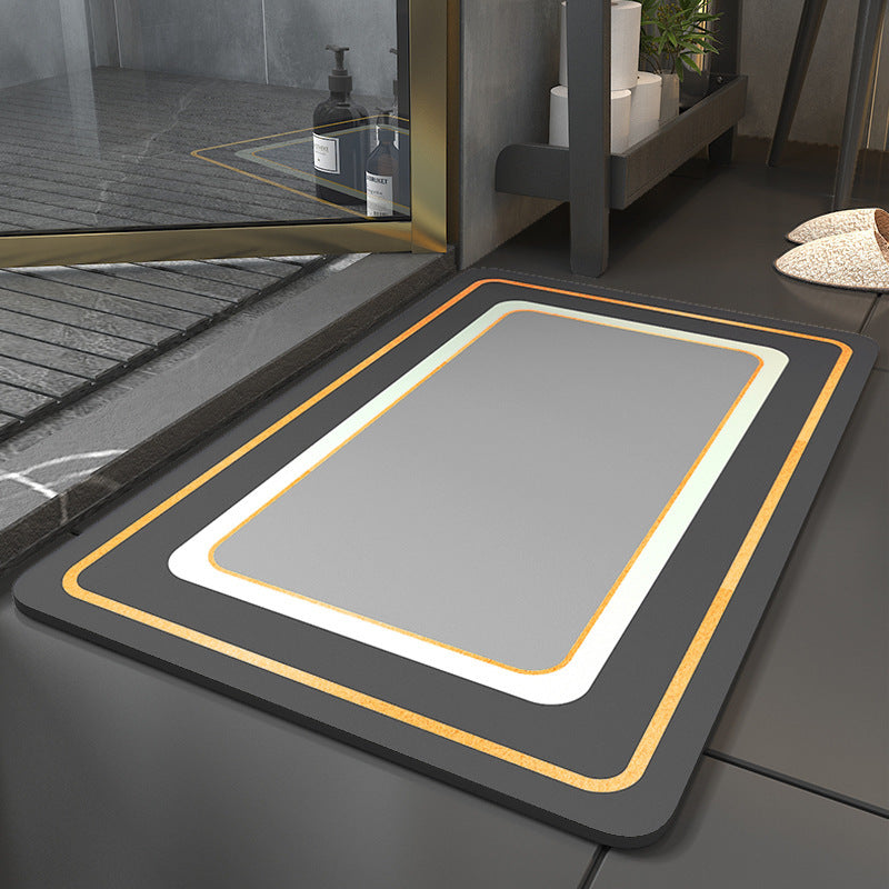 Diatom mud bathroom floor mat
