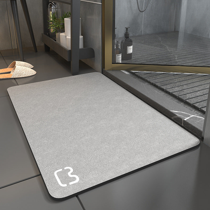 Diatom mud bathroom floor mat