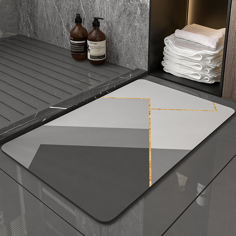 Diatom mud bathroom floor mat
