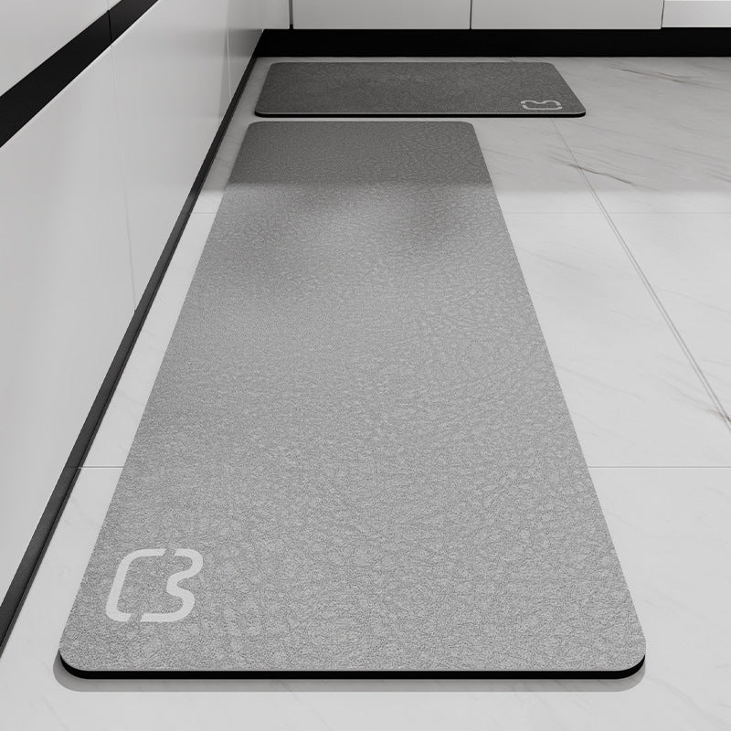 Diatom mud bathroom floor mat