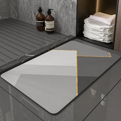 Diatom mud bathroom floor mat