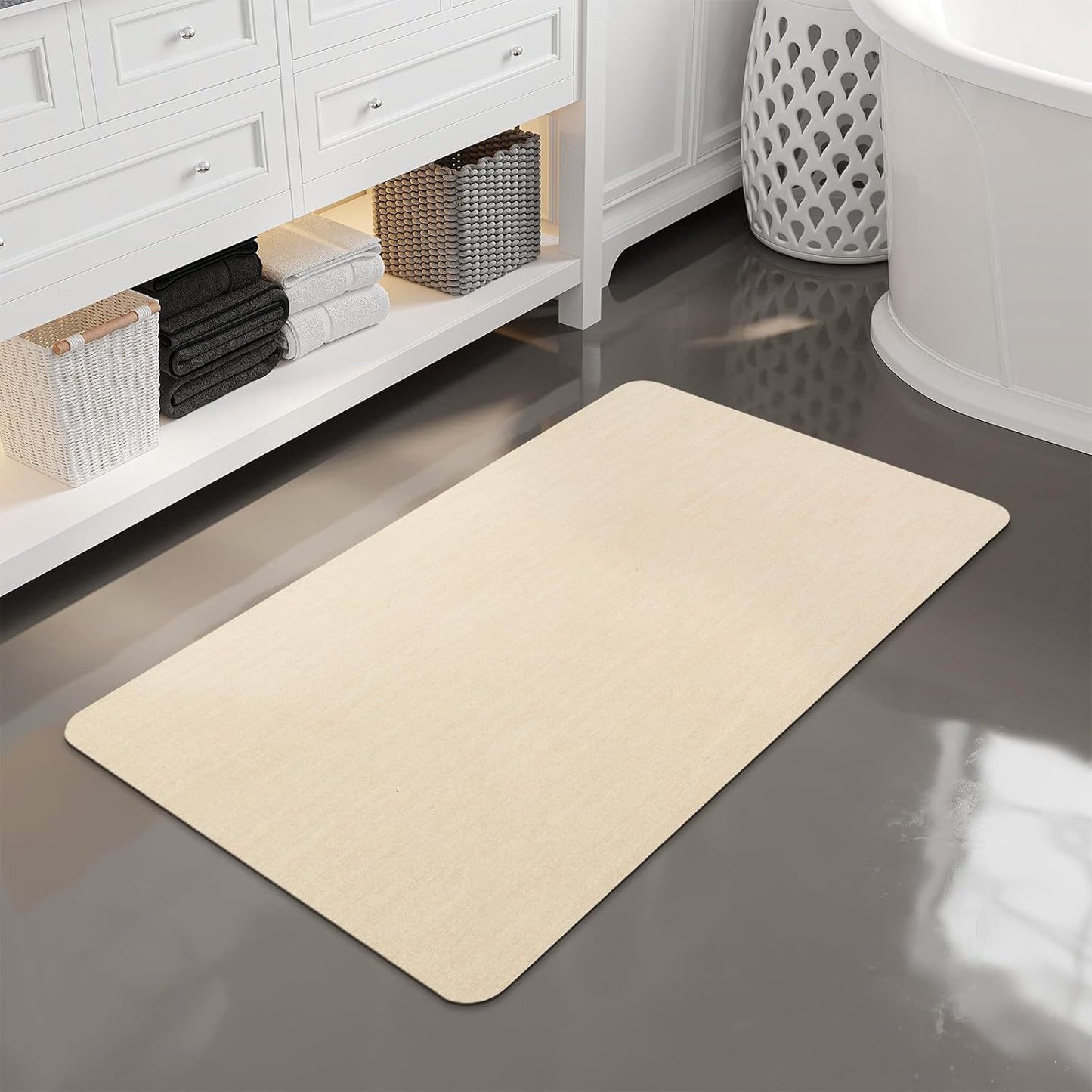 Diatom Mud Bathroom Mat Absorbent Floor Carpet