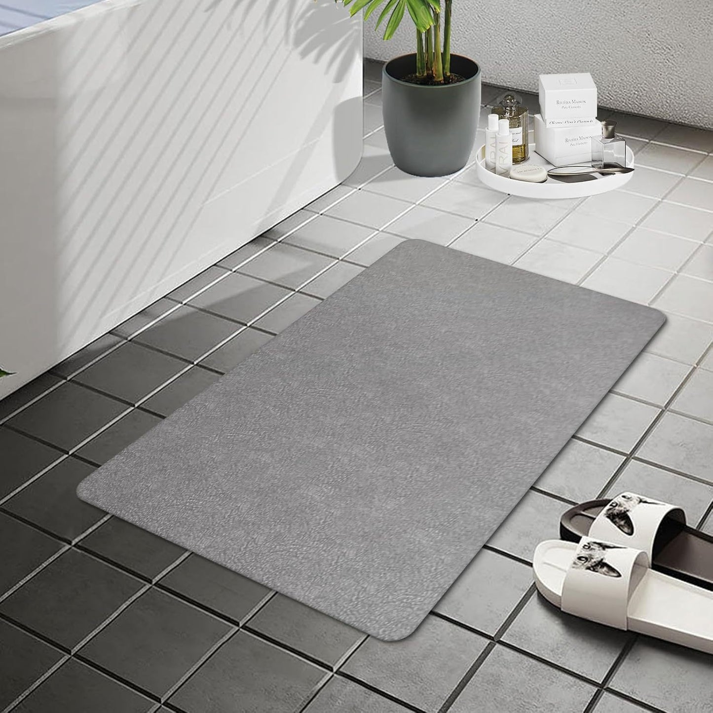 Diatom Mud Bathroom Mat Absorbent Floor Carpet