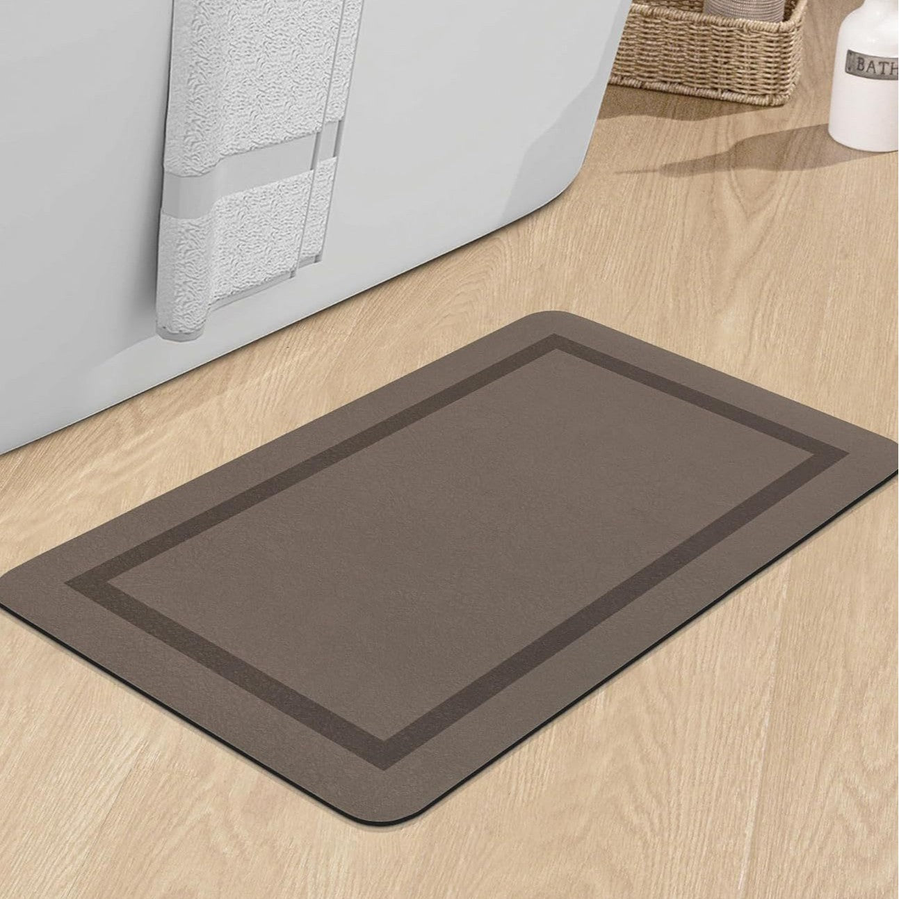 Diatom Mud Bathroom Mat Absorbent Floor Carpet