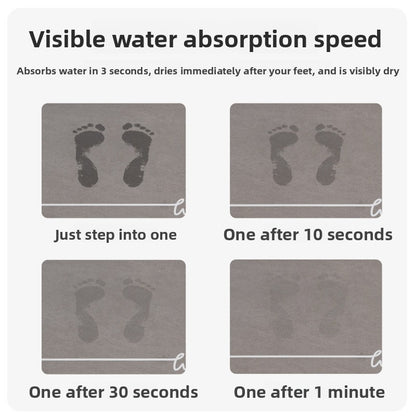Diatom mud household anti-slip mat