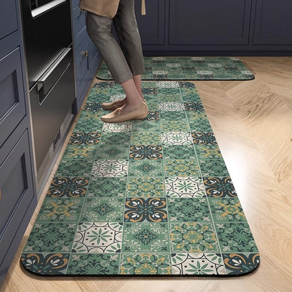 Diatom mud kitchen floor mat anti-slip and oil-proof mat
