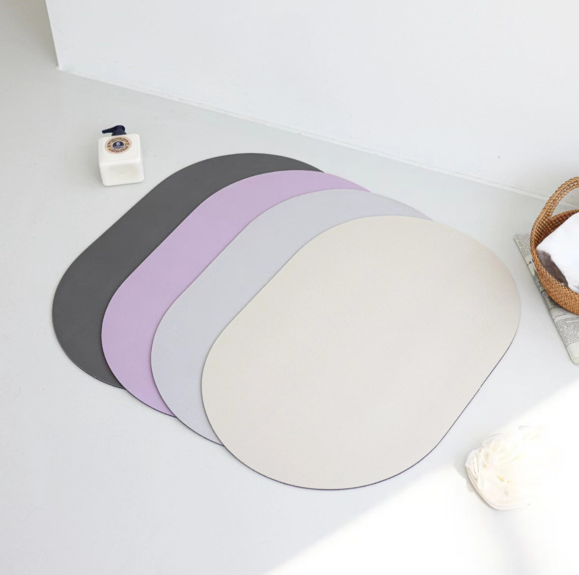 Diatom Mud Rubber Soft Absorbent Non-Slip Floor Mat
