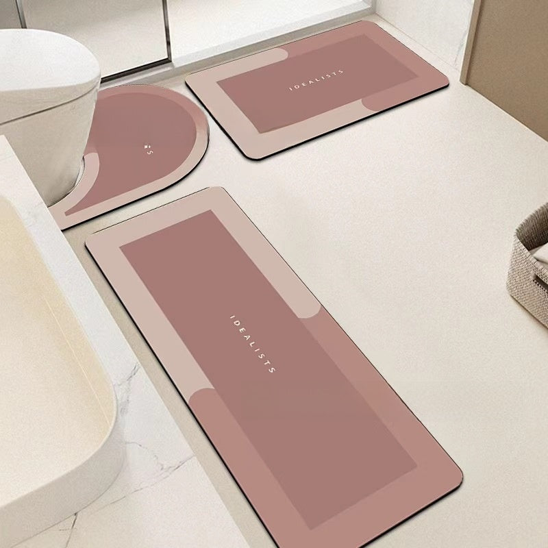 Diatomaceous Earth Bathroom Mat Set