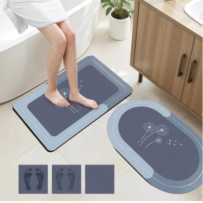 Diatomaceous Earth Bathroom Mat Set