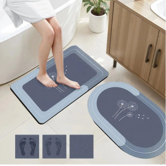 Diatomaceous Earth Bathroom Mat Set