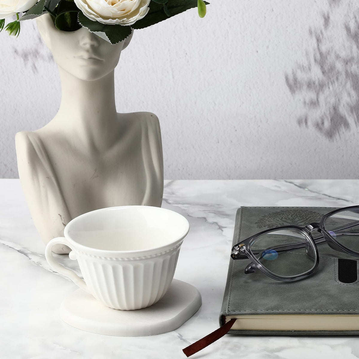 Diatomaceous earth coasters
