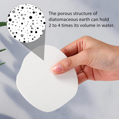Diatomaceous earth coasters