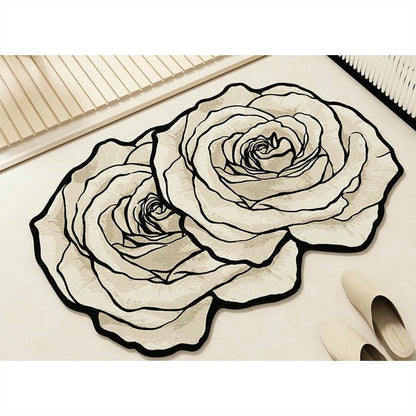 Diatomite Bathroom Mat Floral Design