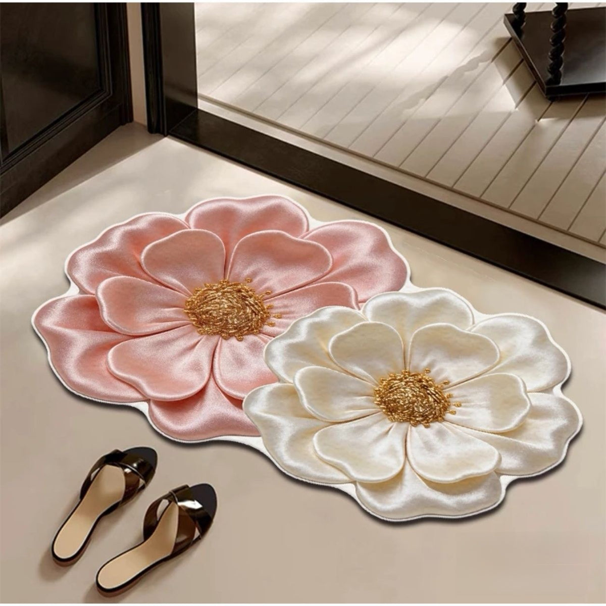 Diatomite Bathroom Mat Floral Design