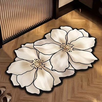 Diatomite Bathroom Mat Floral Design
