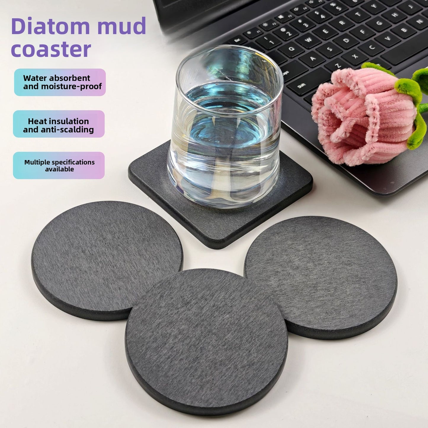 Diatomite Coasters