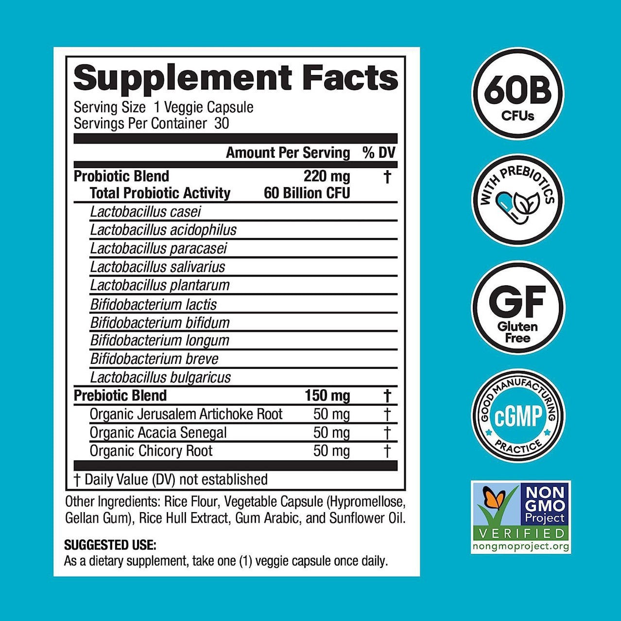 Digestive Enzyme Intestinal Probiotic Capsules
