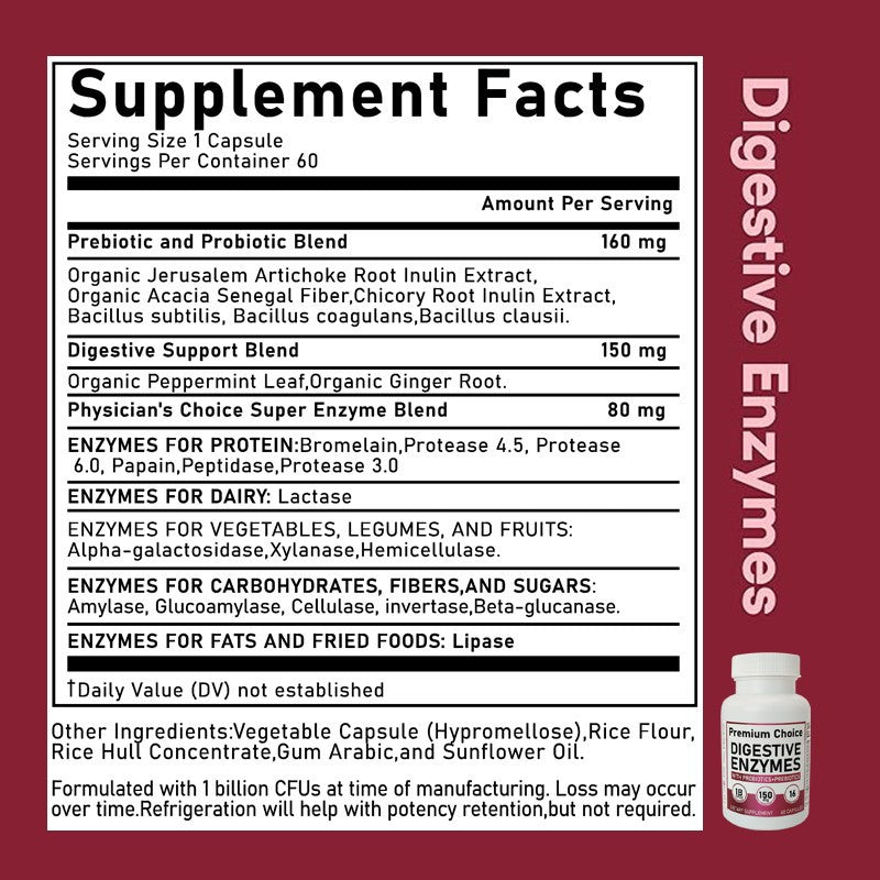 digestive enzyme probiotic capsule