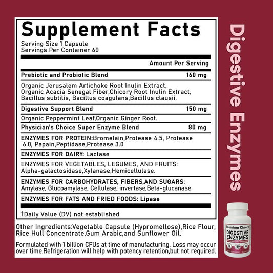digestive enzyme probiotic capsule