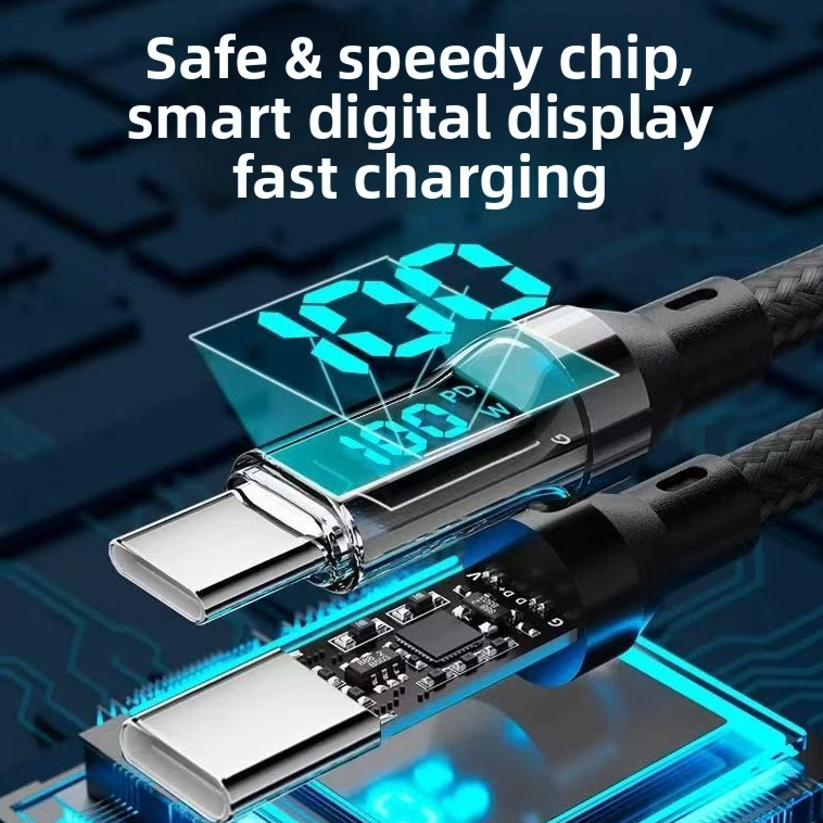 Digital Display 120W Fast Charging Cable
