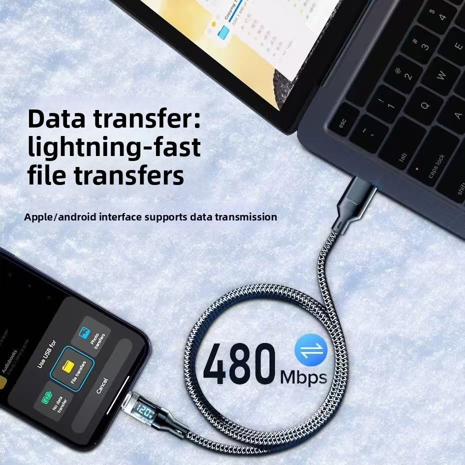 Digital Display 120W Fast Charging Cable