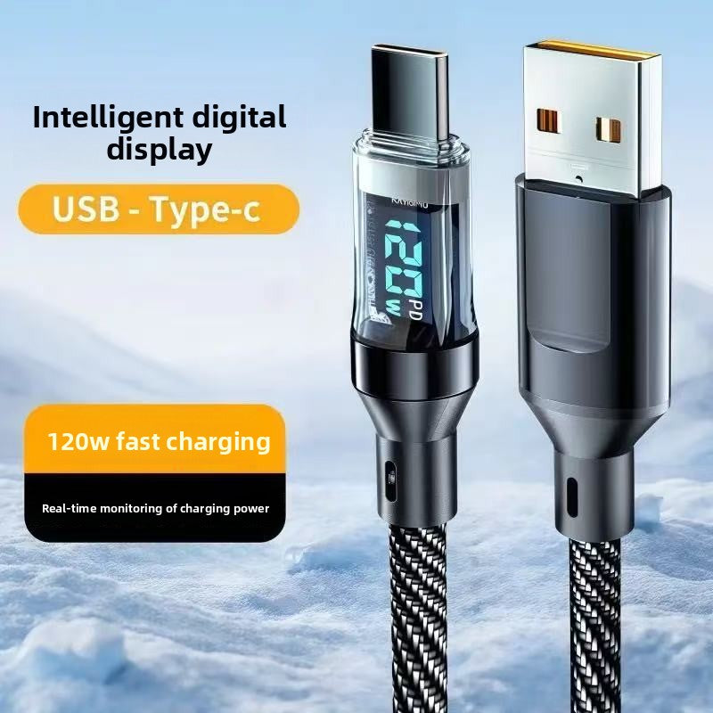 Digital Display 120W Fast Charging Cable