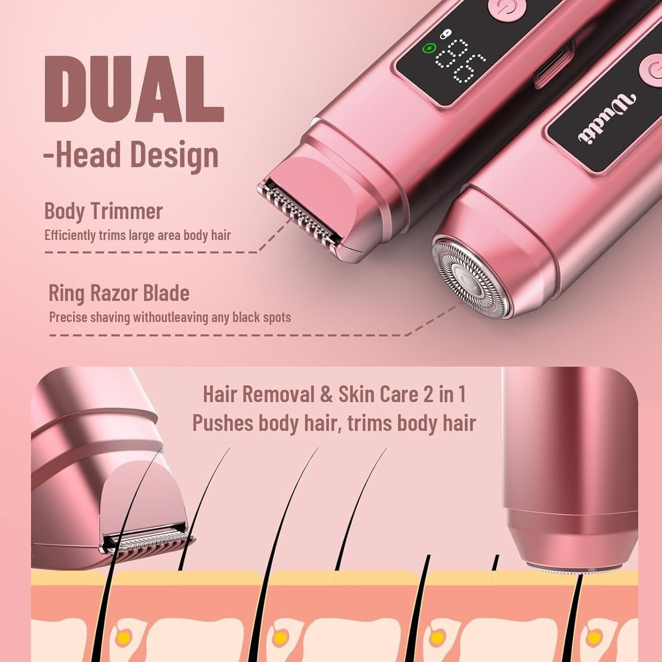 Digital Display Electric Epilator Shaver