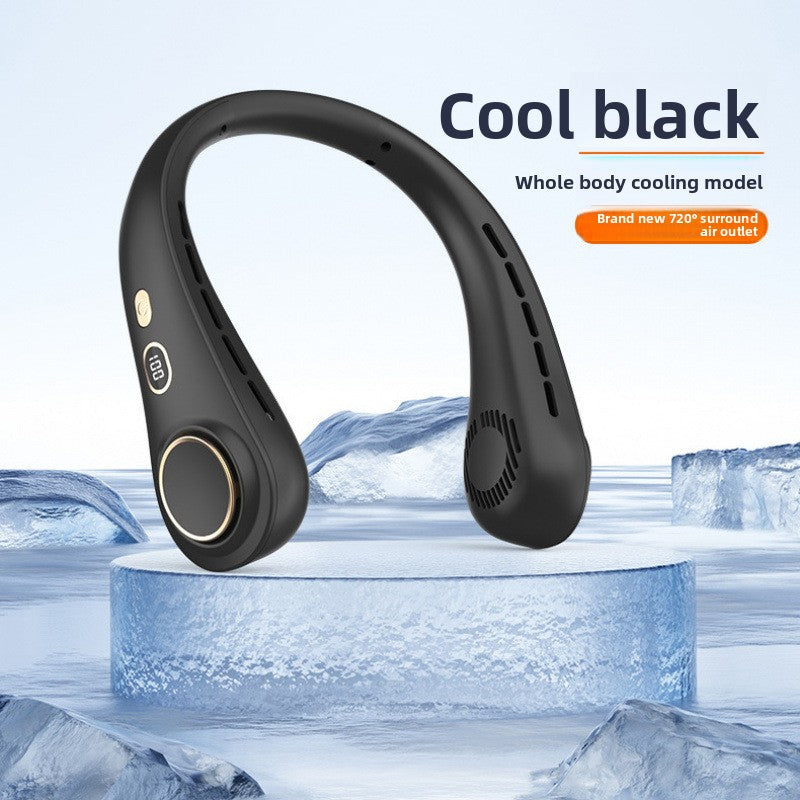 Digital Display Hanging Neck Fan