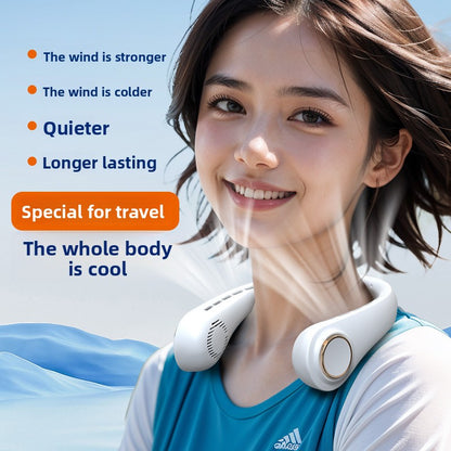 Digital Display Hanging Neck Fan