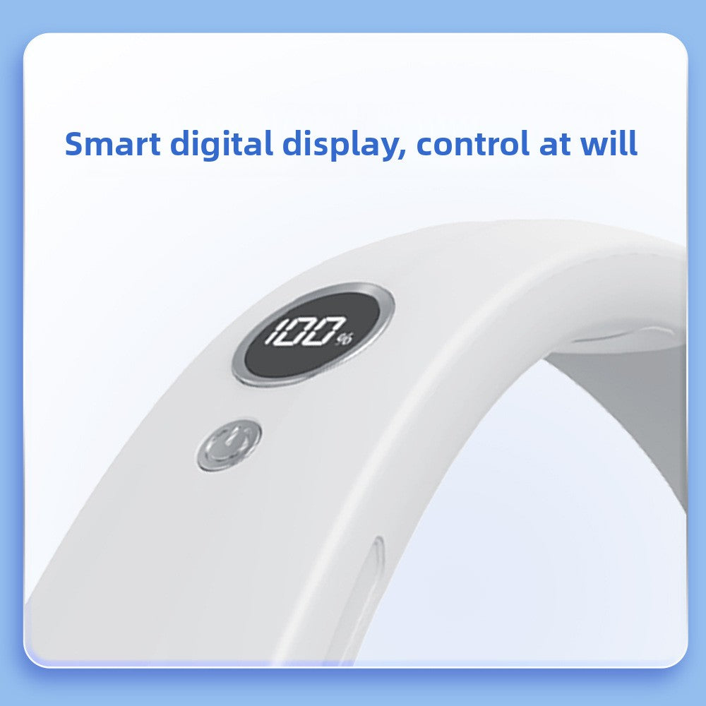 Digital Display Hanging Neck Fan