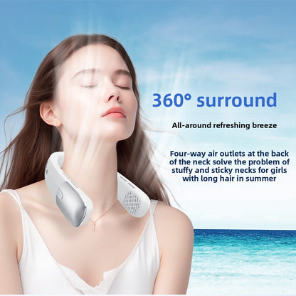 Digital Display Hanging Neck Fan