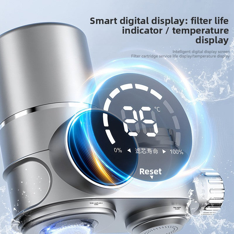Digital display intelligent faucet water purifier