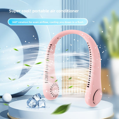 Digital display neck fan