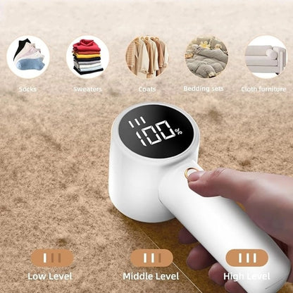 Digital Display Rechargeable Lint Remover