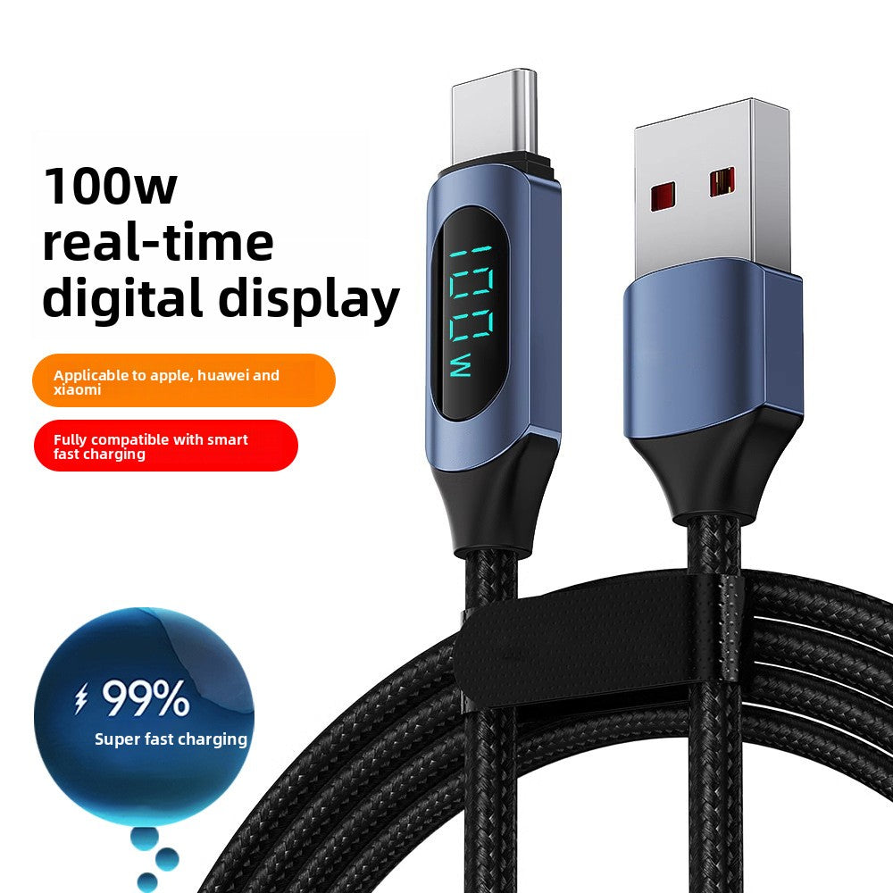 Digital Display Type-C Fast Charging Cable
