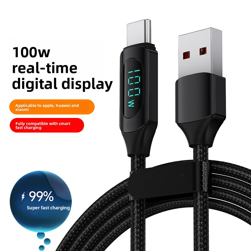 Digital Display Type-C Fast Charging Cable