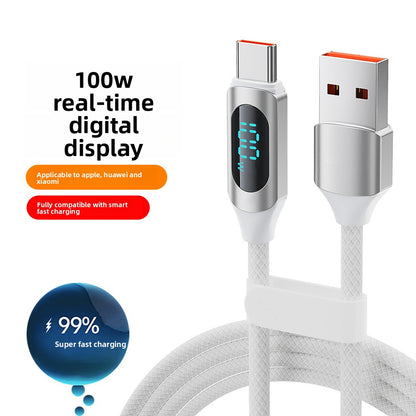 Digital Display Type-C Fast Charging Cable